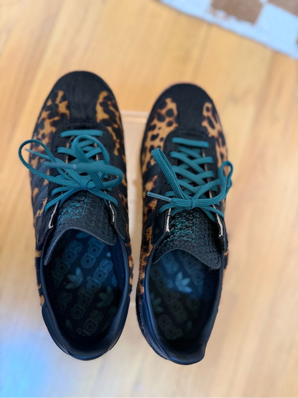 Adidas SL 72 OG | Leopard Print Colligate Green - Picture 4 of 6